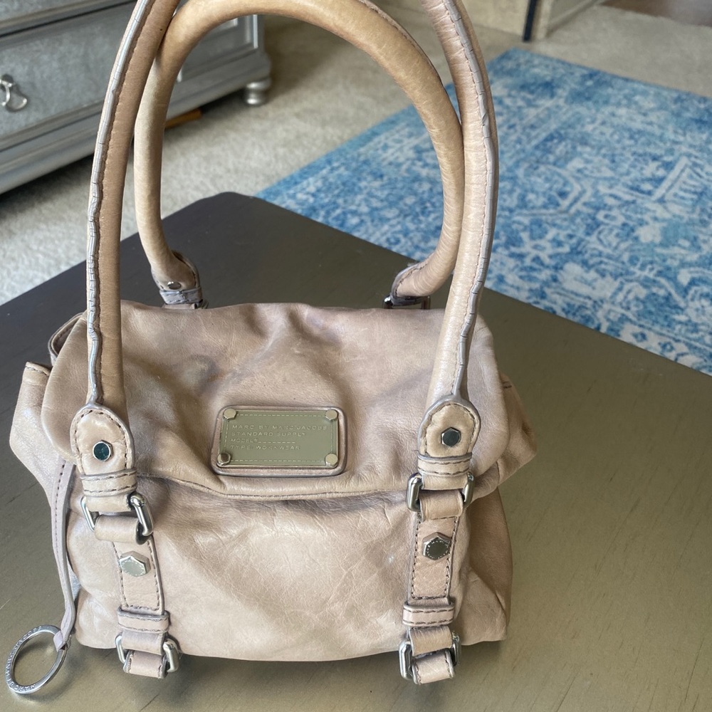 Marc Jacobs small leather bag Taupe